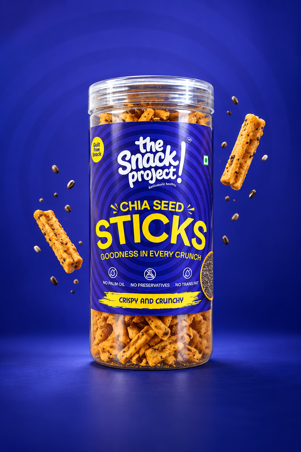 The Snack Project - Chia Seed Sticks Crispy and Crunchy